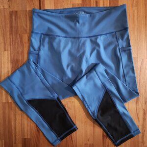 TomboyX Blue and Black Leggings XL